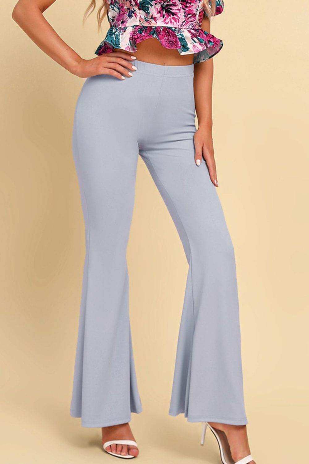 Pull On Flared Pants - Trendsi - Flyclothing LLC