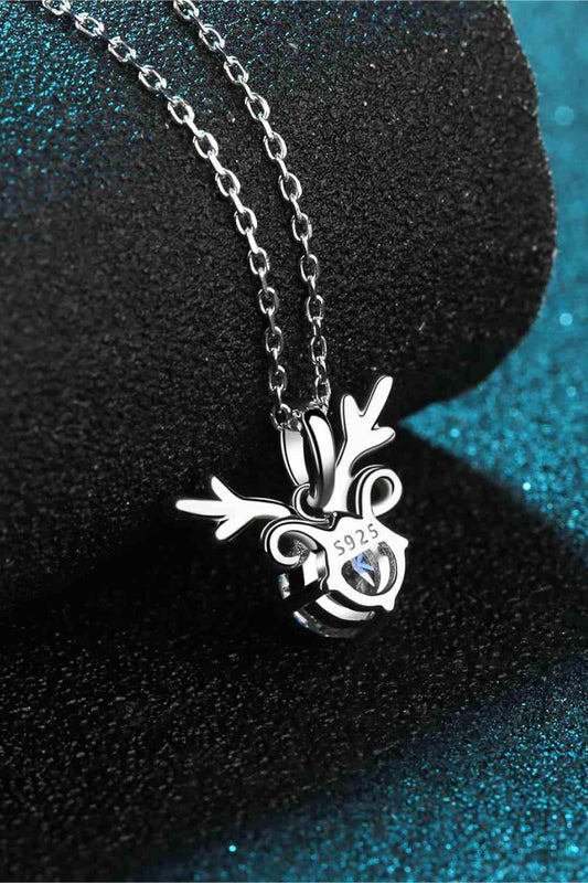 1 Carat Moissanite 925 Sterling Silver Necklace - Trendsi - Flyclothing LLC