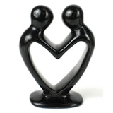Soapstone Lovers Heart Black - 6 Inch - SMOLArt - Flyclothing LLC