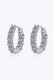 1.8 Carat Moissanite Hoop Earrings - Trendsi - Flyclothing LLC