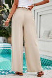 Smocked Wide Leg Pants with Pockets - Trendsi - Flyclothing LLC