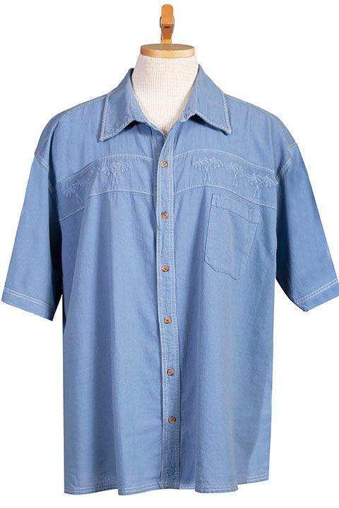 Scully CITADEL BLUE PALM EMBROIDERY - Scully Leather - Flyclothing LLC