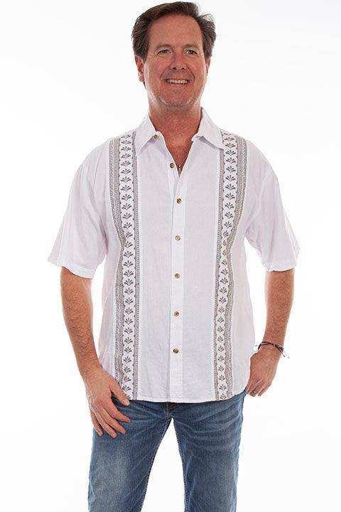 Scully Leather white Calypso Button Down Shirt - Scully Leather - Flyclothing LLC