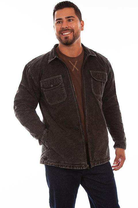 Scully BLACK DISTRESSED CORONADO JACKET - Scully Leather - Flyclothing LLC