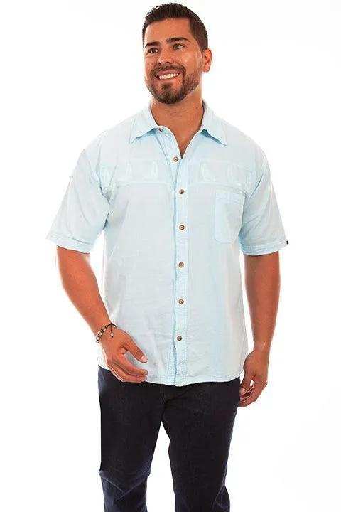 Scully AQUA SKY SAIL AWAY SS - Scully Leather - Flyclothing LLC