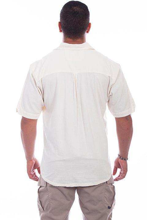 Scully IVORY DISTRESSED DAYTONA DOUBLE STRIPE Shirt - Scully Leather - Flyclothing LLC