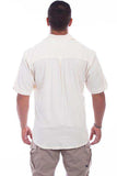 Scully IVORY DISTRESSED DAYTONA DOUBLE STRIPE Shirt - Scully Leather - Flyclothing LLC