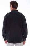 Scully BLACK DISTRESSED DENIM LS - Scully Leather - Flyclothing LLC