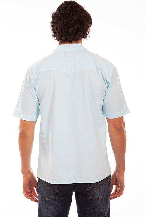 Scully AQUA SKY LONGBOAT KEY EMBROIDERED SHIRT - Scully Leather - Flyclothing LLC