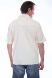 Scully IVORY DISTRESSED LONGBOAT KEY EMBROIDERED SHIRT - Scully Leather - Flyclothing LLC