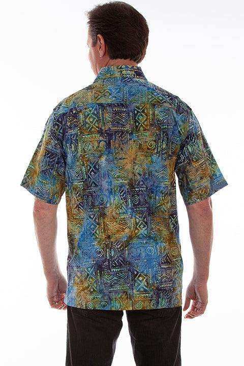 Scully OCEAN MEN'S S/S AGEAN BATIK SHIRT - Scully Leather - Flyclothing LLC