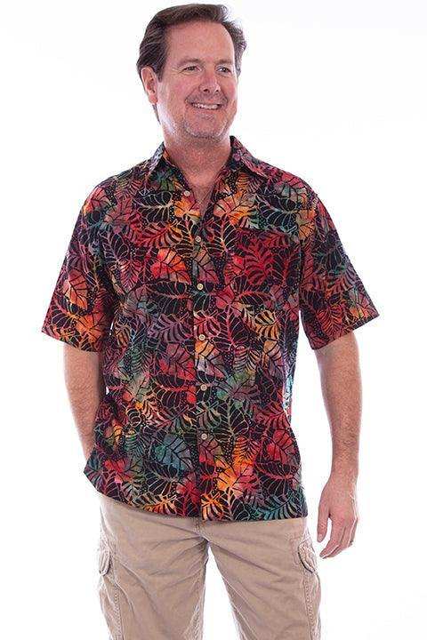 Scully SUNSET MEN'S S/S BOLD FLORAL BATIK SHIRT - Scully Leather - Flyclothing LLC
