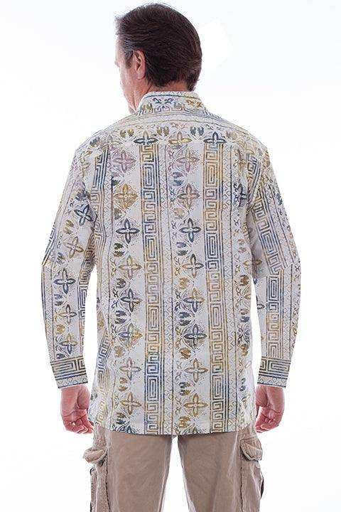 Scully TIKI MEN'S L/S BATIK POPOVER SHIRT - Scully Leather - Flyclothing LLC