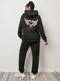 Graphic Hoodie and Sweatpants Set - Trendsi - Flyclothing LLC