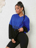 CASUAL Graphic Two-Tone Hoodie - Trendsi - Flyclothing LLC