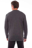 Scully CHARCOAL HEATHER RIB HENLEY - Scully Leather - Flyclothing LLC