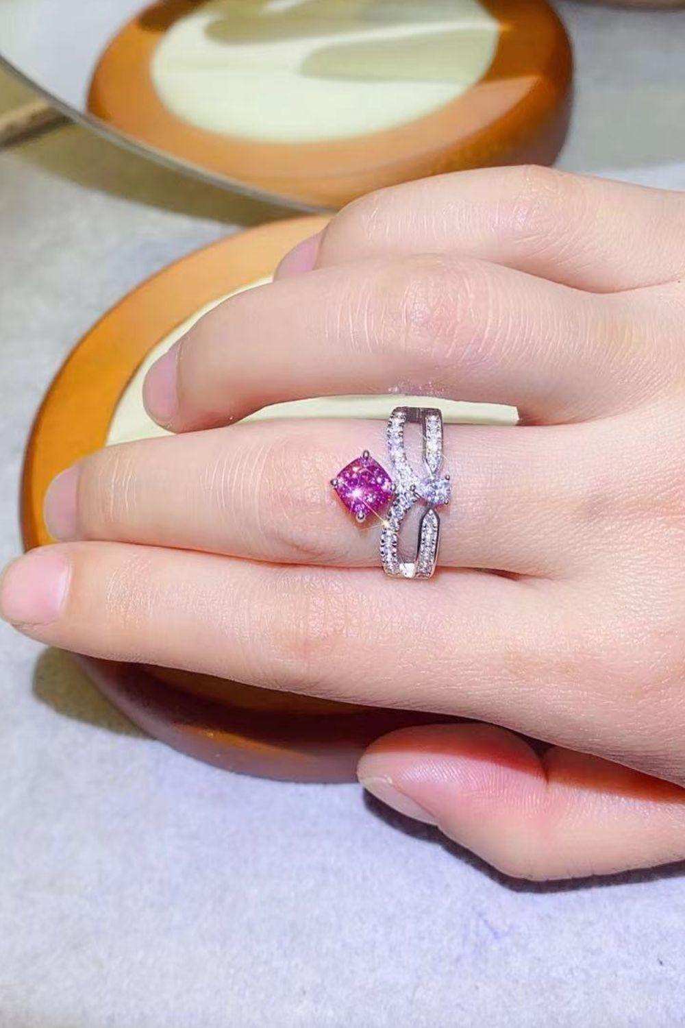 At Your Best 1 Carat Moissanite Ring - Trendsi - Flyclothing LLC