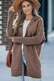 Open Front Longline Hooded Cardigan - Trendsi - Flyclothing LLC