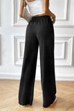 Drawstring Wide Leg Pants with Pocketed - Trendsi - Flyclothing LLC