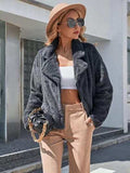 Plush Open Front Dropped Shoulder Jacket - Trendsi - Flyclothing LLC