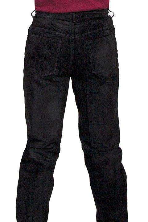 Scully BLACK WASHABLE SUEDE WASHABLE JEANS - Scully Leather - Flyclothing LLC