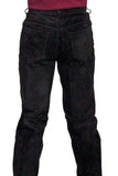 Scully BLACK WASHABLE SUEDE WASHABLE JEANS - Scully Leather - Flyclothing LLC