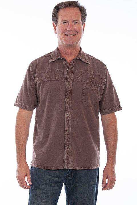 Scully Bronco & Rider Embroidered Shirt - Scully Leather - Flyclothing LLC