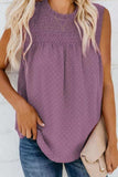 Smocked Tie Back Frill Trim Tank - Trendsi - Flyclothing LLC