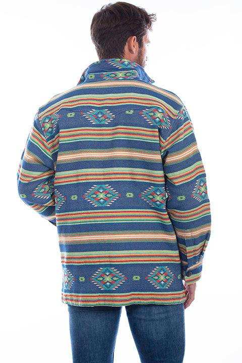 Scully Leather Farthest Point Denim Southwest Shirt/Jacket - Scully Leather - Flyclothing LLC