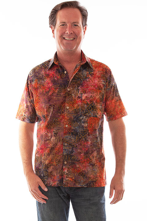 LOUISVILLE CARDINALS colorful cotton long sleeve button front shirt men's  Medium