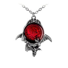 Alchemy Gothic Blood Moon Pendant - Flyclothing LLC