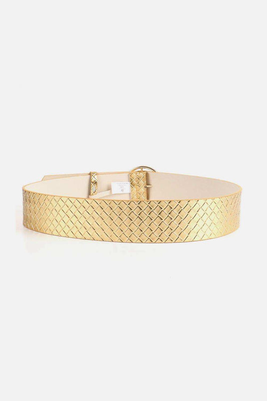 PU Leather Circle Shape Buckle Belt - Trendsi - Flyclothing LLC