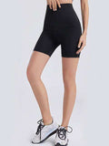 Wide Waistband Sports Shorts - Trendsi - Flyclothing LLC