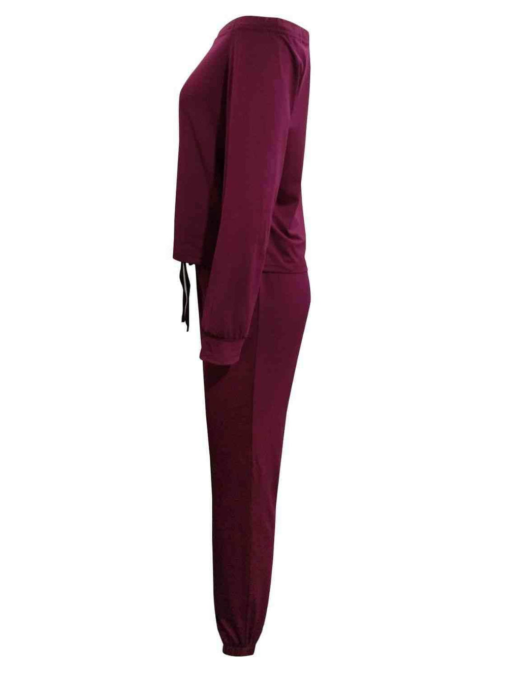 Off-Shoulder Top and Pants Set - Trendsi - Flyclothing LLC