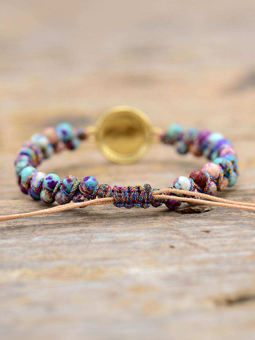 Imperial Jasper Beaded Bracelet - Trendsi - Flyclothing LLC