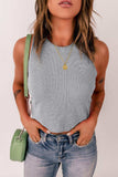 Round Neck Tank Top - Trendsi - Flyclothing LLC