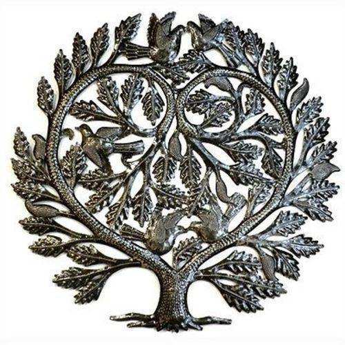 Steel Drum Art - Lovers Heart 24 inch Tree of Life - Croix des Bouquets - Croix des Bouquets - Flyclothing LLC