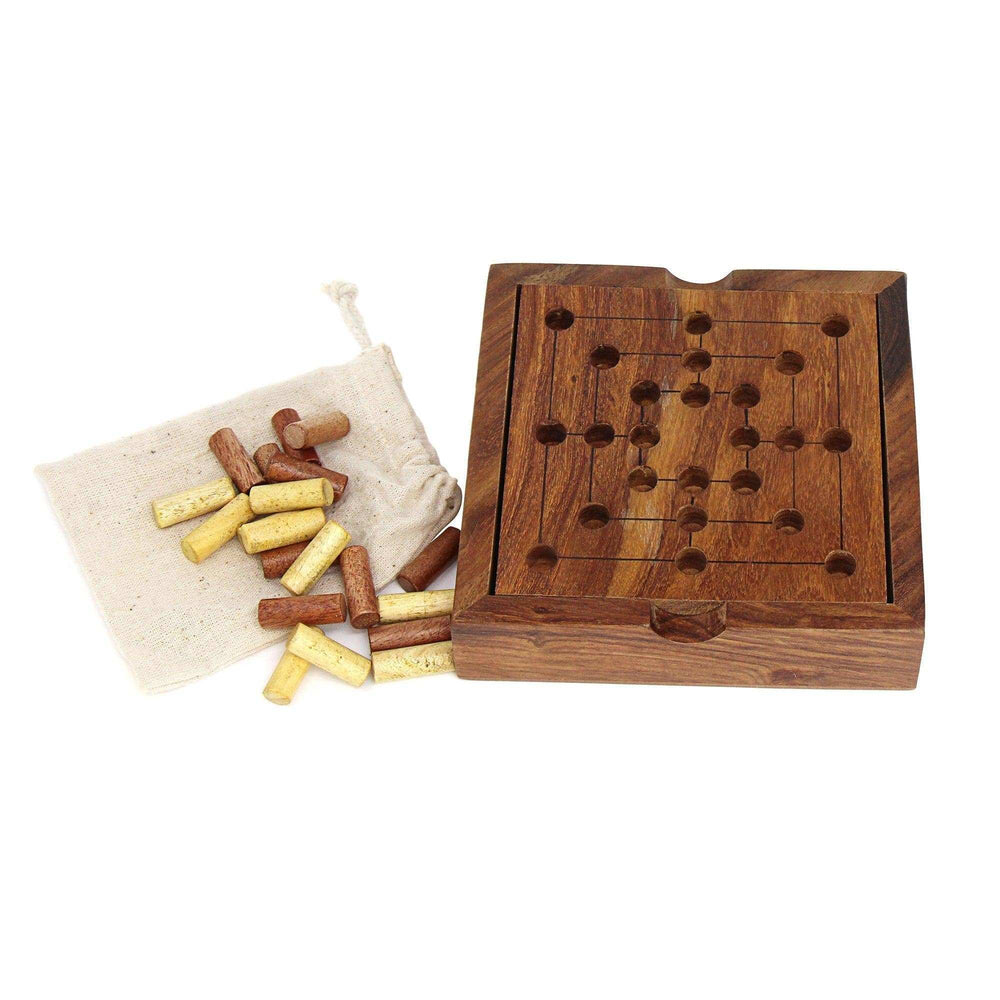 Handmade Nine Men Morris Game - Asha Handicrafts - Flyclothing LLC