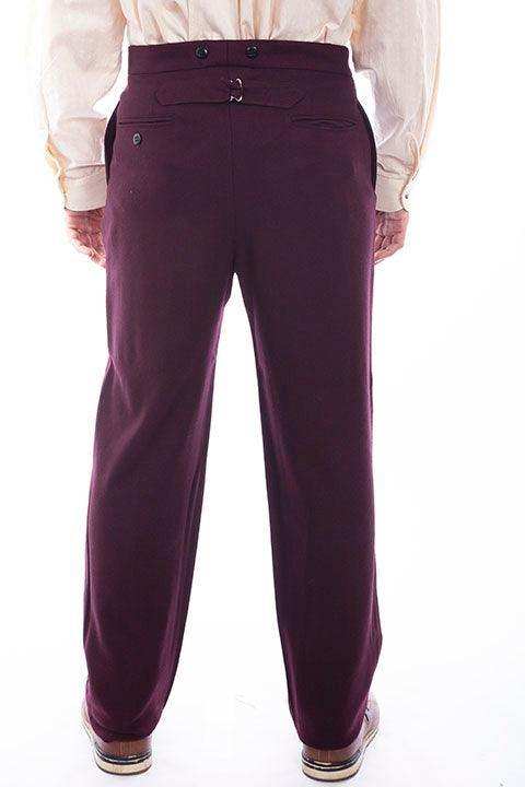 Scully BURGUNDY WOOL BLEND GENT PANT - Scully Leather - Flyclothing LLC