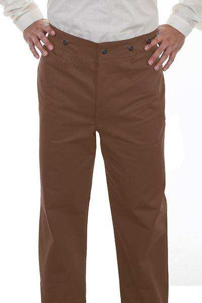 Scully BROWN HERRINGBONE VIGILANTE PANT - Scully Leather - Flyclothing LLC