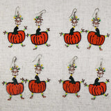 Dancing Girl Pumpkin Earrings - Creative Alternatives - Creative Alternatives - Flyclothing LLC