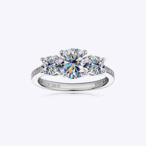 3 Carat Moissanite 925 Sterling Silver Ring - Trendsi - Flyclothing LLC