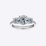 3 Carat Moissanite 925 Sterling Silver Ring - Trendsi - Flyclothing LLC