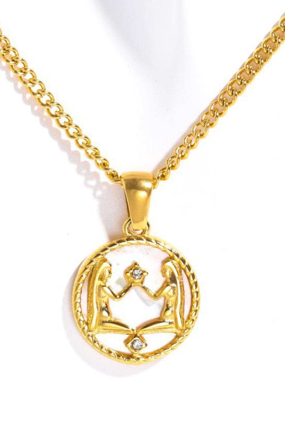 Constellation Pendant Stainless Steel Necklace - Trendsi - Flyclothing LLC