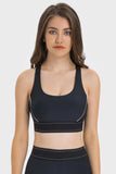 Contrast Sports Bra - Trendsi - Flyclothing LLC