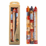 Hand Painted Candles in Uzushi Design (three tapers) - Nobunto - Nobunto - Flyclothing LLC