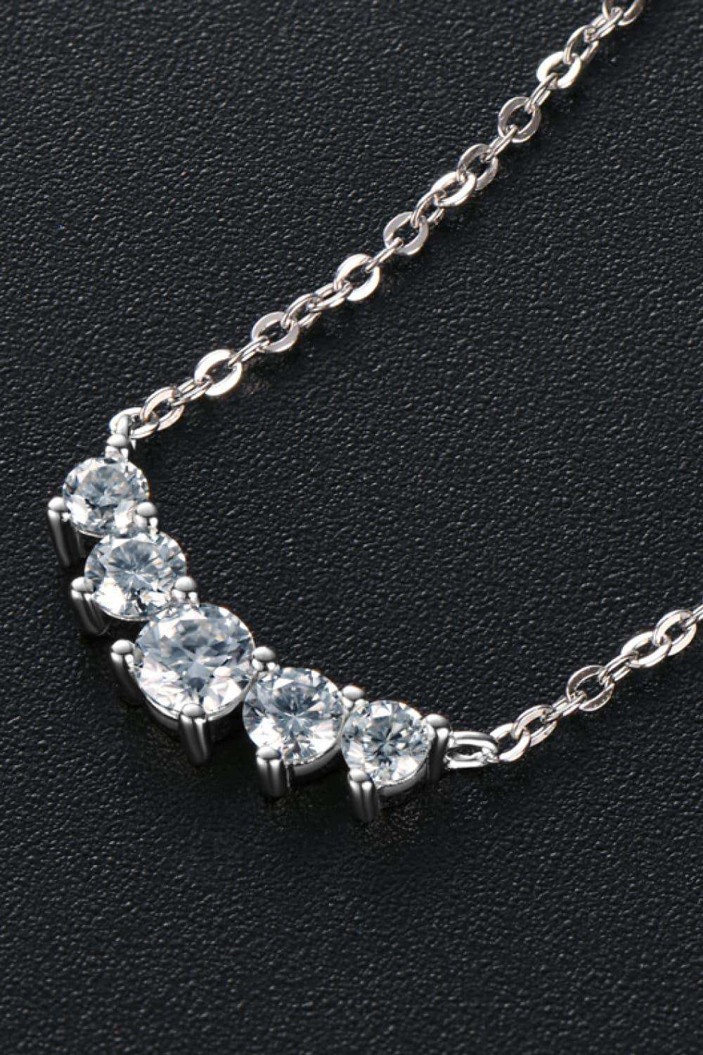 Moissanite Pendant Necklace - Trendsi - Flyclothing LLC