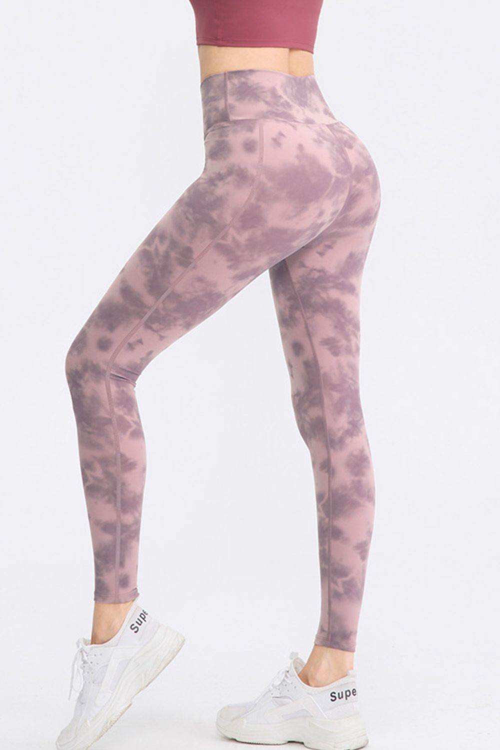 Wide Waistband Slim Fit Long Sports Pants - Trendsi - Flyclothing LLC