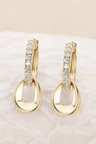 925 Sterling Silver Moissanite Double Hoop Earrings - Trendsi - Flyclothing LLC