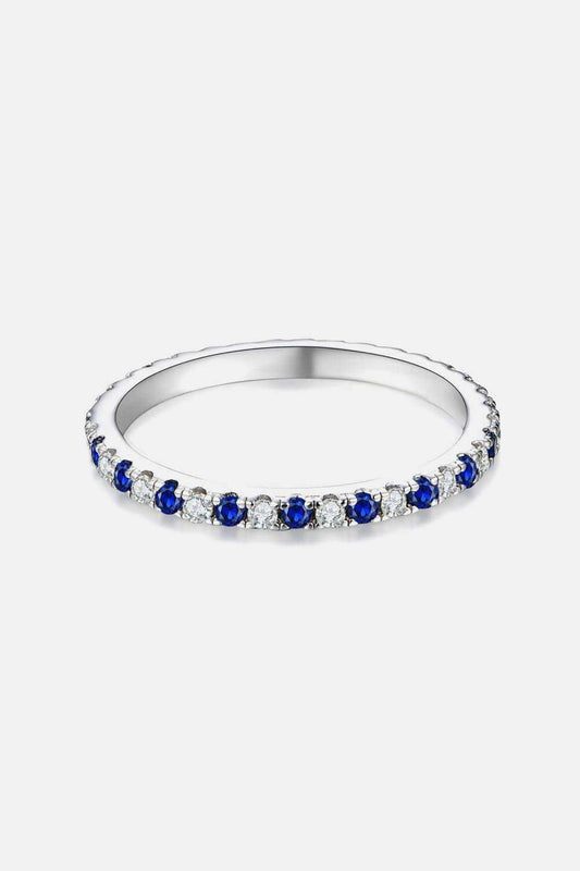 Moissanite Lab-Grown Sapphire Rings - Trendsi - Flyclothing LLC